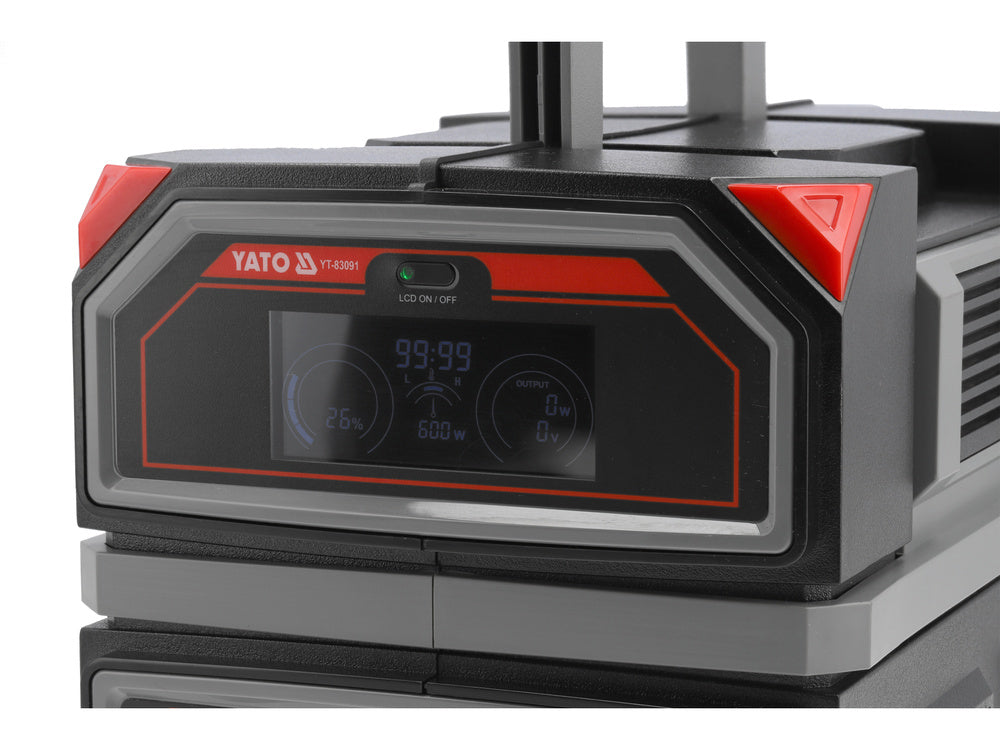 STATIE DE ÎNCĂRCARE PORTABILĂ YATO YT-83091 , 600W, 504WH, 230V, USB-C PD , 20000 mAh