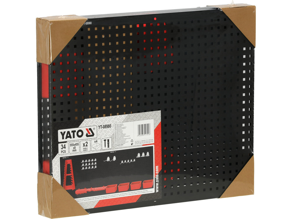 PANOU METALIC PENTRU ORGANIZARE SCULE PE PERETE YATO YT-08980 , 34BUC  , 550x455x8 mm