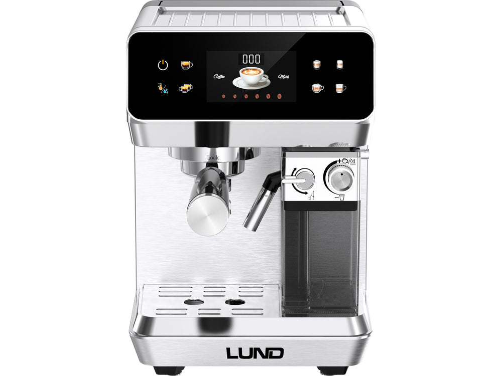 Espressor automat cu spumare lapte LUND 68503, 1350 W, 20 bar, 8 programe LUND - scule electrice si unelte profesionale - BricoMart