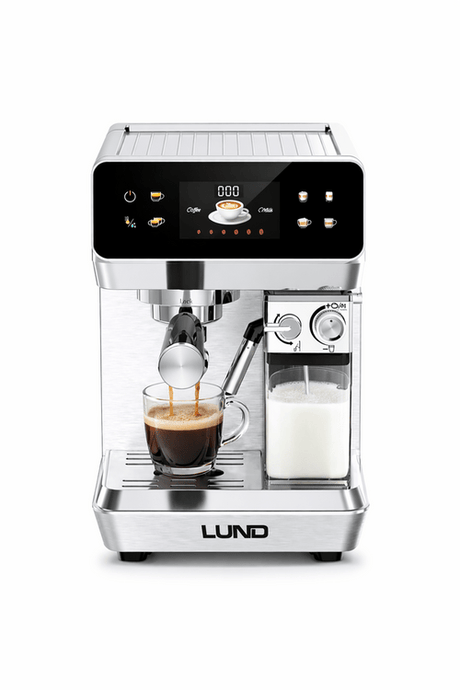 Espressor automat cu spumare lapte LUND 68503, 1350 W, 20 bar, 8 programe LUND - scule electrice si unelte profesionale - BricoMart