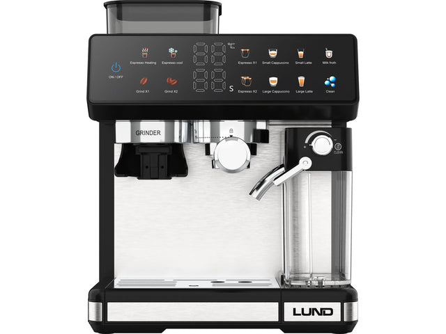 Espressor LUND 68501, spumat lapte si rasnita 1350 W