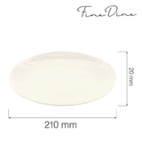 Farfurie intinsa Fine Dine, Crema 210 mm