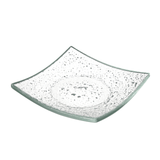 Farfurie patrata din sticla transparenta Vetro fingerfood, Fine Dine 80x80mm
