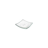 Farfurie patrata din sticla transparenta Vetro fingerfood, Fine Dine 80x80mm
