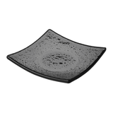 Farfurie patrata vetro fingerfood din sticla neagra, 80x80mm Fine DIne