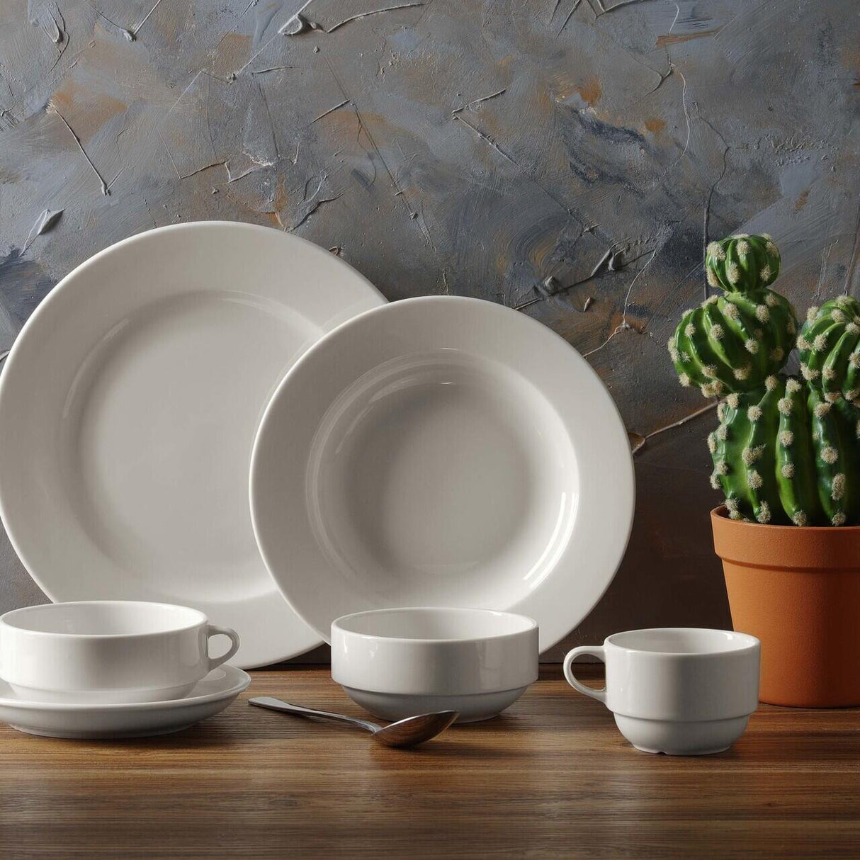 Farfurie pentru bol  770771, Fine Dine, Crema, 170 mm