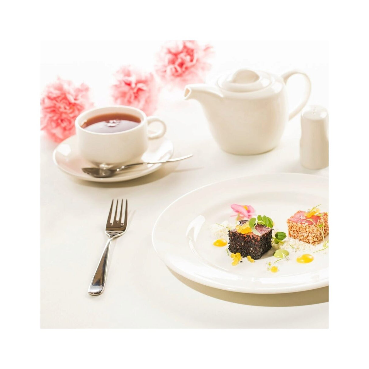 Farfurie pentru ceașcă pentru ceai și cafea Fine Dine,  Crema, 150 mm