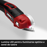 Ferastrau multifunctional fara fir Einhell TE - UC 18/6 Li - Solo - indicator LED, LED BricoMart - scule electrice si unelte profesionale - BricoMart
