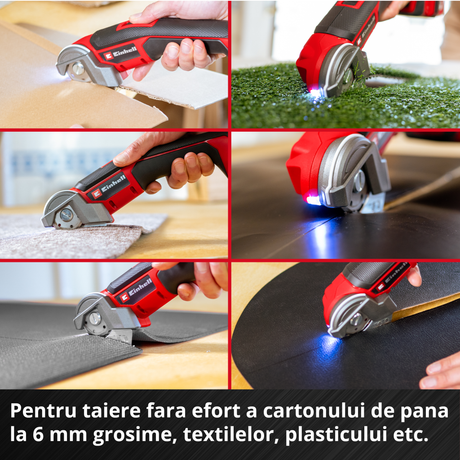 Ferastrau multifunctional fara fir Einhell TE - UC 18/6 Li - Solo - indicator LED, LED BricoMart - scule electrice si unelte profesionale - BricoMart