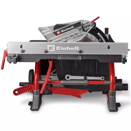 Fierastrau circular de masa fara fir Einhell TE-TS 36/10 T Li-Solo Power X-Change, 36 V, Ø 254 mm, inaltime de taiere 89 mm, taiere la 45°, inclusiv 1 x panza si impingator, fara baterie - imagine 12