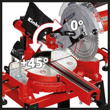 Fierastrau circular Einhell TC-SM 2531/2 U, 1900 W, 4.800 rpm, lama de Fierastrau Ø254 x ø30 mm, laser, cap de Fierastrau rabatabil, incl. lama de Fierastrau HM Einhell - scule electrice si unelte profesionale - BricoMart