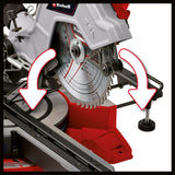 Fierastrau circular Einhell TE - SM 8 L Dual, 1800 W, lama de Fierastrau Ø 216 mm, latime de taiere 305 mm, adancime de taiere 65 mm, laser cu linie de taiere, inclinare a capului Fierastraului pe ambele parti Einhell - scule electrice si unelte profesionale - BricoMart