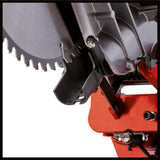 Fierastrau cu dubla tractiune, pentru taiere transversala si in unghi Einhell TC - SM 2131/2, max. 1.800 W, 4.900 rpm, functie de tractiune integrata, opritor piesa de lucru, dispozitiv de prindere, lama de Fierastrau cu varf de carbura, laser Einhell - scule electrice si unelte profesionale - BricoMart