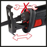 Fierastrau universal tip sabie pe acumulator Einhell TE - AP 18/22 Li - Solo, pachet de baterii de 18 V, max. 2.600 1/min, diametru maxim de taiere 100 mm, furnizat fara acumulator si incarcator Einhell - scule electrice si unelte profesionale - BricoMart