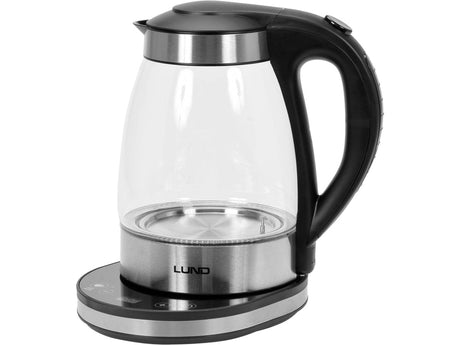 FIERBATOR, CANA DE STICLA, 1,8L, CONTROLUL TEMPERATURII Lund 68174 - Ceainice electrice, 2200W, 240V, 75cm Lund - scule electrice si unelte profesionale - BricoMart