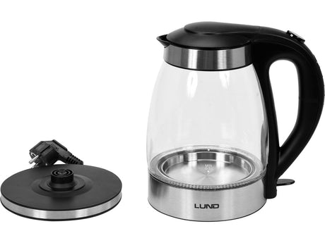 FIERBATOR, CANA DE STICLA, 1,8L Lund 68172 - Ceainice electrice, 2200W, 240V, 73cm Lund - scule electrice si unelte profesionale - BricoMart