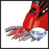 Foarfeca de iarba si arbusti pe acumulator Einhell GC - CG 18 Li - Solo Power X - Change (18 V, lama pentru iarba + lama pentru arbusti, furnizata fara acumulator si incarcator Einhell - scule electrice si unelte profesionale - BricoMart