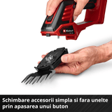 Foarfeca iarba si gard viu fara fir Einhell GE - CG 18/100 Li - 3 in 1 - Solo BricoMart - scule electrice si unelte profesionale - BricoMart