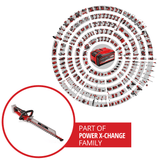 Foarfeca pentru gard viu fara fir Einhell Professional GP - CH 18/61 Li BL - Solo Power X - Change (18 V, fara perii, lungime de taiere 61 cm, sistem anti - blocare, cu husa, fara acumulator) Einhell - scule electrice si unelte profesionale - BricoMart