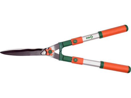 FOARFECA TELESCOPICA DE ALUMINIU 650 - 860MM Flo 99009 - Foarfeci pentru gard viu, 86cm, 23,5cm, rezistent Flo - scule electrice si unelte profesionale - BricoMart