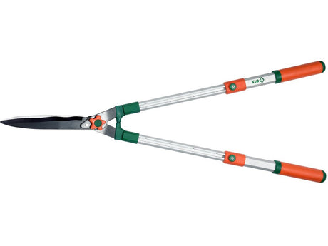 FOARFECA TELESCOPICA DE ALUMINIU 650 - 860MM Flo 99009 - Foarfeci pentru gard viu, 86cm, 23,5cm, rezistent Flo - scule electrice si unelte profesionale - BricoMart
