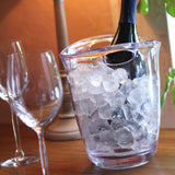 Frapiera / racitor vin, sampanie, Hendi, policarbonat transparent, 22 x 18.5 x 22. 6 cm
