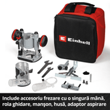 Freza multifuctionala pe acumulator Einhell Professional TP - RO 18 Set Li BL - Solo Power X - Change, 18 V, motor fara perii, reglare fina a adancimii de frezare, incl. accesorii + geanta, fara acumulator Einhell - scule electrice si unelte profesionale - BricoMart