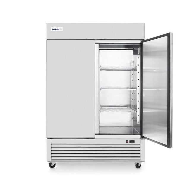 Frigider profesional ARKTIC by Hendi Kitchen Line cu 2 usi 1300 L 1382x800x(H)2100 mm otel inoxidabil -5/+5°C 6 rafturi potrivite pentru GN 2/1