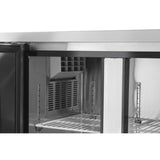 Frigider profesional ARKTIC by Hendi Kitchen Line cu 3 usi, 291 l, 1800x600x(H)800 mm otel inoxidabil  0/8°C ,270 W/230V,  3 rafturi, 2x 430x428 mm, 1x 490x428 mm incluse