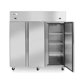 Frigider si congelator profesional Hendi Profi Line cu 3 usi 900+420 L 1800x745x(H)1950 mm otel inoxidabil -2/+8°C, -17˚/-22˚C 700 W 3 rafturi 525x530 mm incluse, Clasa energetica D