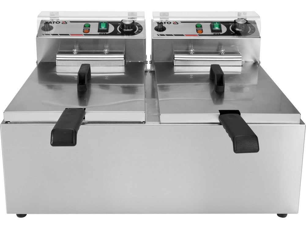 FRITEUZA 2X12L Yato YG - 04624 - Prajitoarele adanci, 2x11, 5L, 17L Yato - scule electrice si unelte profesionale - BricoMart