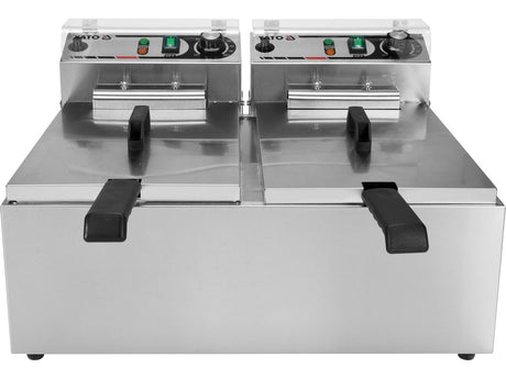FRITEUZA 2X12L Yato YG - 04624 - Prajitoarele adanci, 2x11, 5L, 17L Yato - scule electrice si unelte profesionale - BricoMart