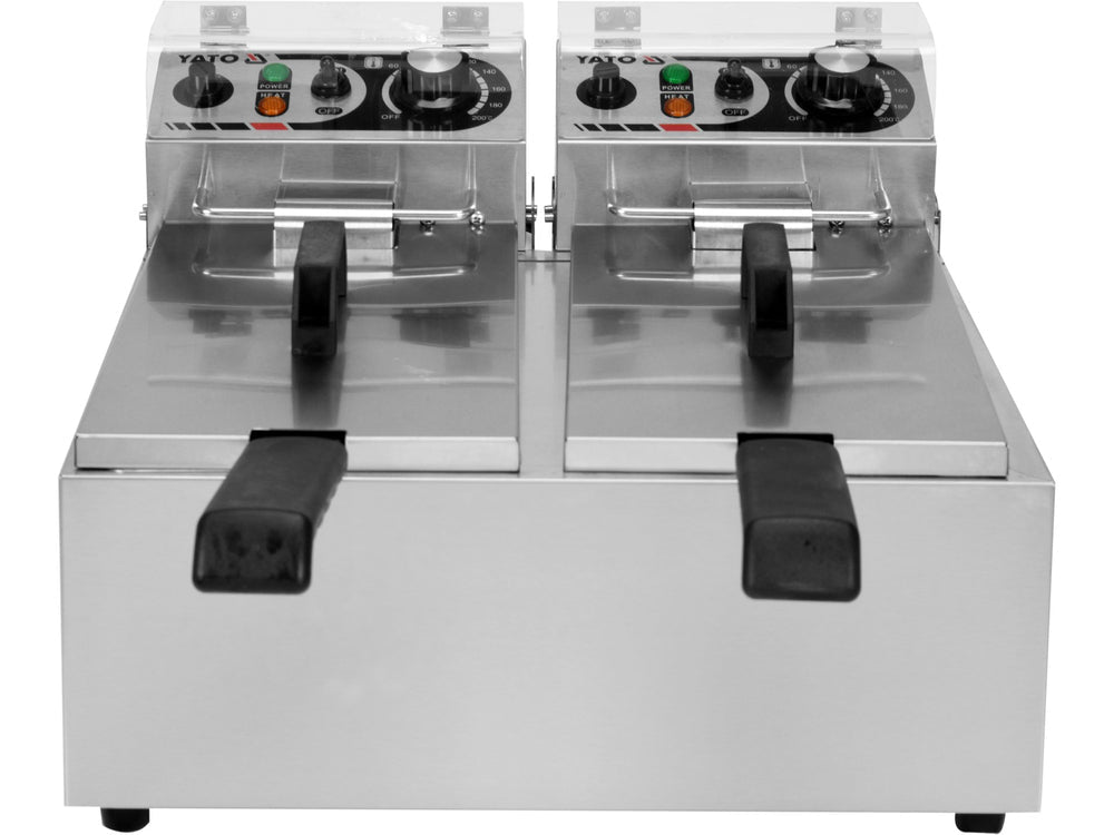 FRITEUZA 2X6L Yato YG - 04620 - Prajitoarele adanci, 2x3, 5L, 2,5L Yato - scule electrice si unelte profesionale - BricoMart