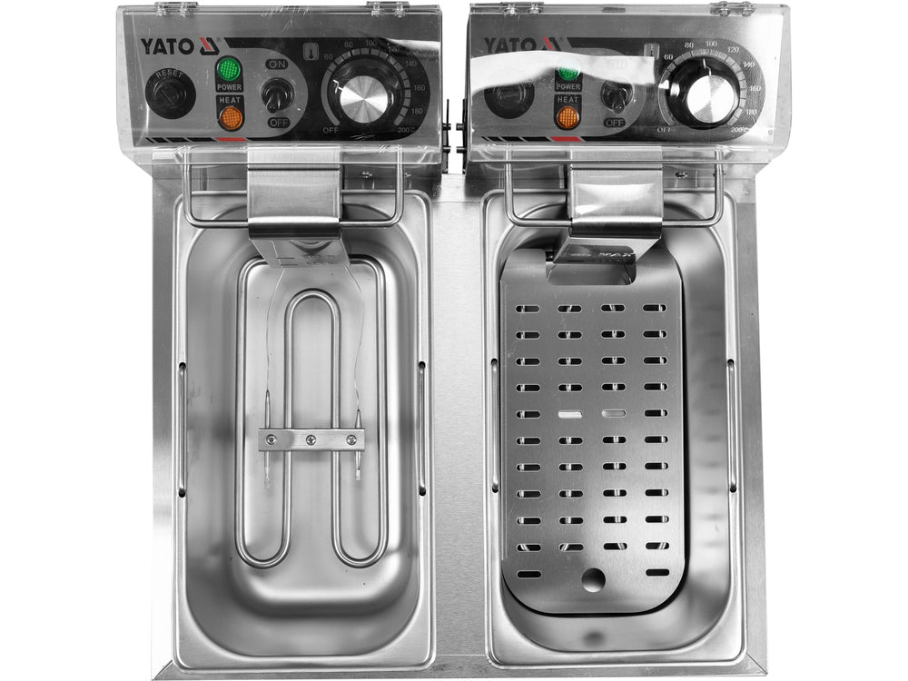 FRITEUZA 2X6L Yato YG - 04620 - Prajitoarele adanci, 2x3, 5L, 2,5L Yato - scule electrice si unelte profesionale - BricoMart