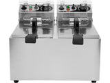 FRITEUZA 2X8L Yato YG - 04621 - Prajitoarele adanci, 3,2L, 5L, 2,0kW Yato - scule electrice si unelte profesionale - BricoMart