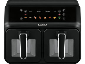 FRITEUZA AER CALD 2200W 4L+4L NEGRU Lund 67563 Lund - scule electrice si unelte profesionale - BricoMart