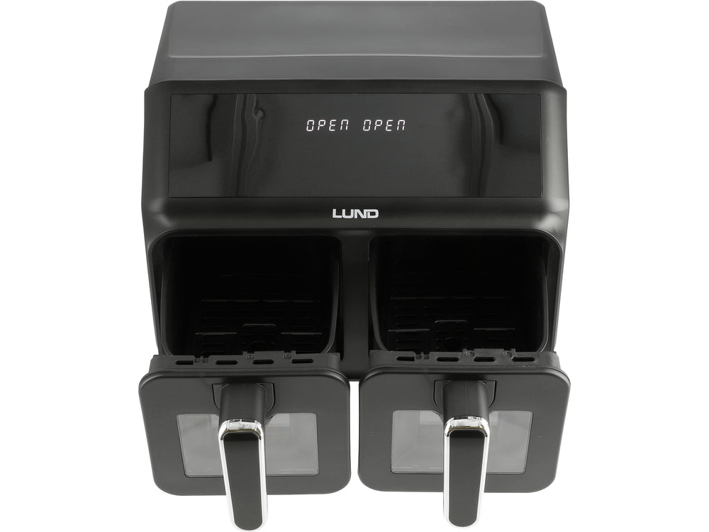 FRITEUZA AER CALD 2200W 4L+4L NEGRU Lund 67563 Lund - scule electrice si unelte profesionale - BricoMart