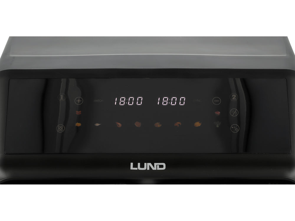 FRITEUZA AER CALD 2200W 4L+4L NEGRU Lund 67563 Lund - scule electrice si unelte profesionale - BricoMart