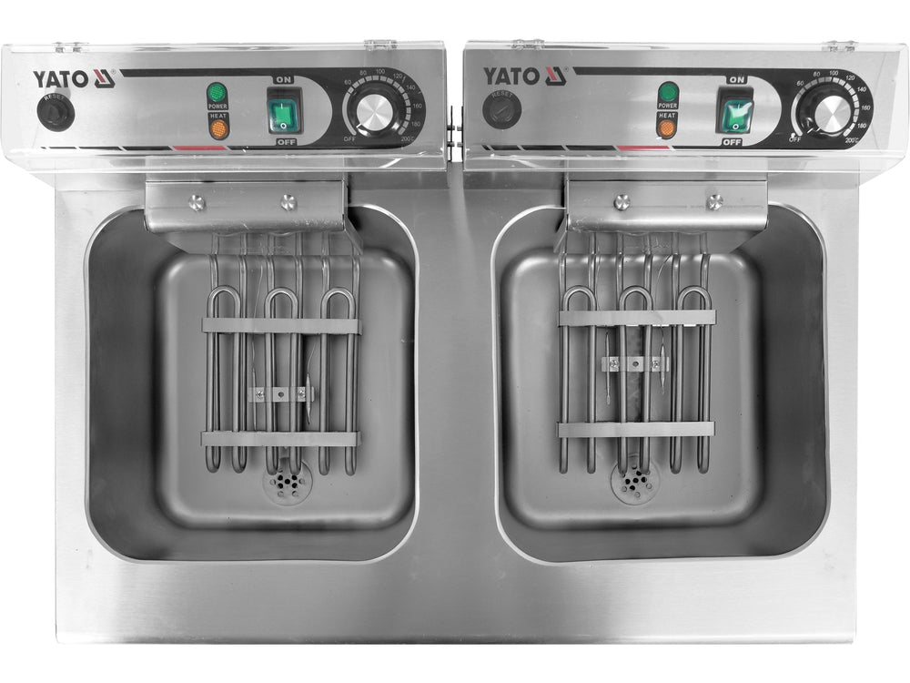 FRITEUZA CU DULAP 2X16L Yato YG - 04638 - Prajitoarele adanci, 2x11, 5L, 9L Yato - scule electrice si unelte profesionale - BricoMart
