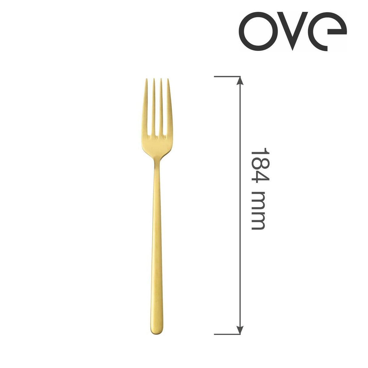 Furculita de desert Amarone Gold, OVE, 184 mm