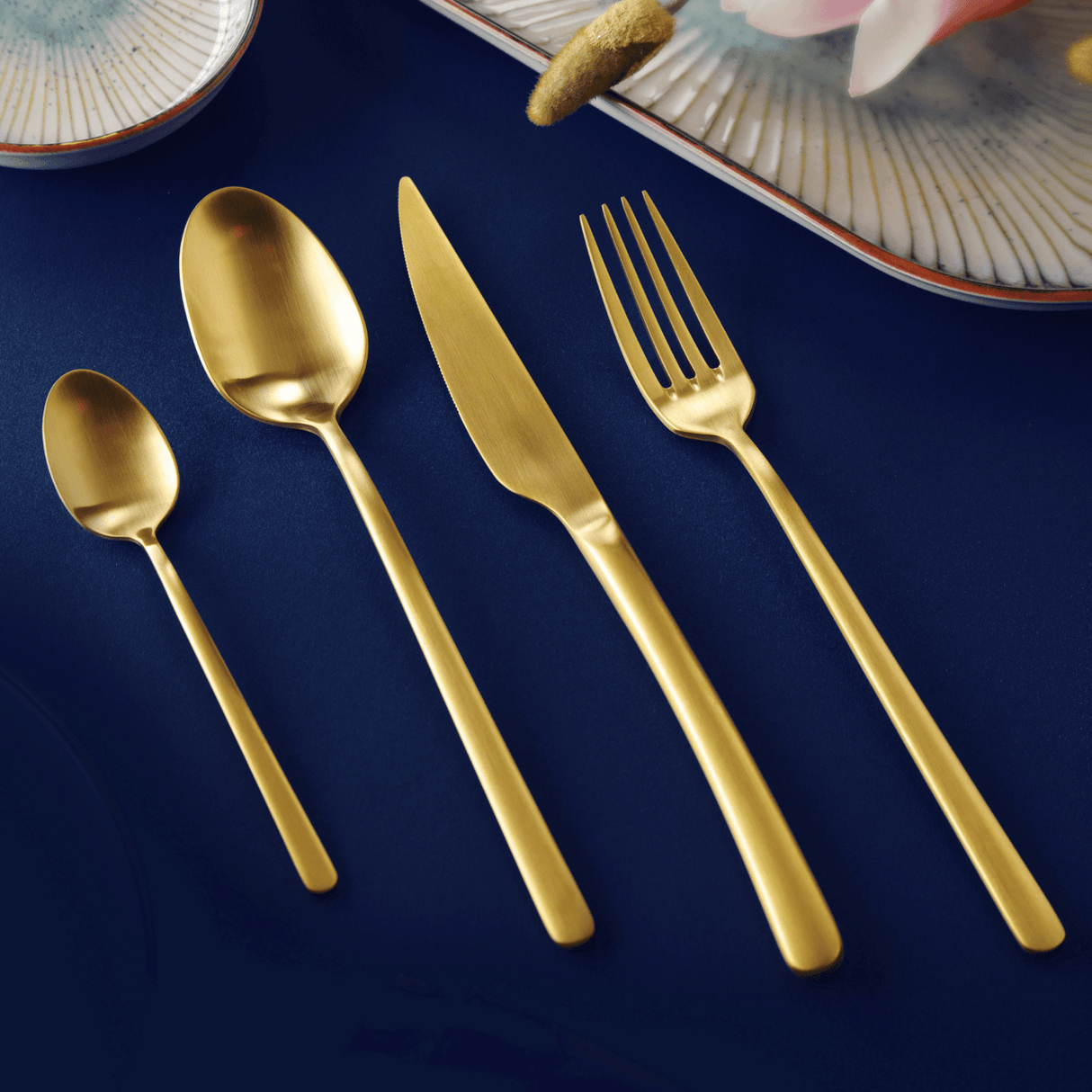 Furculiță de masă Amarone Gold, OVE, 213 mm