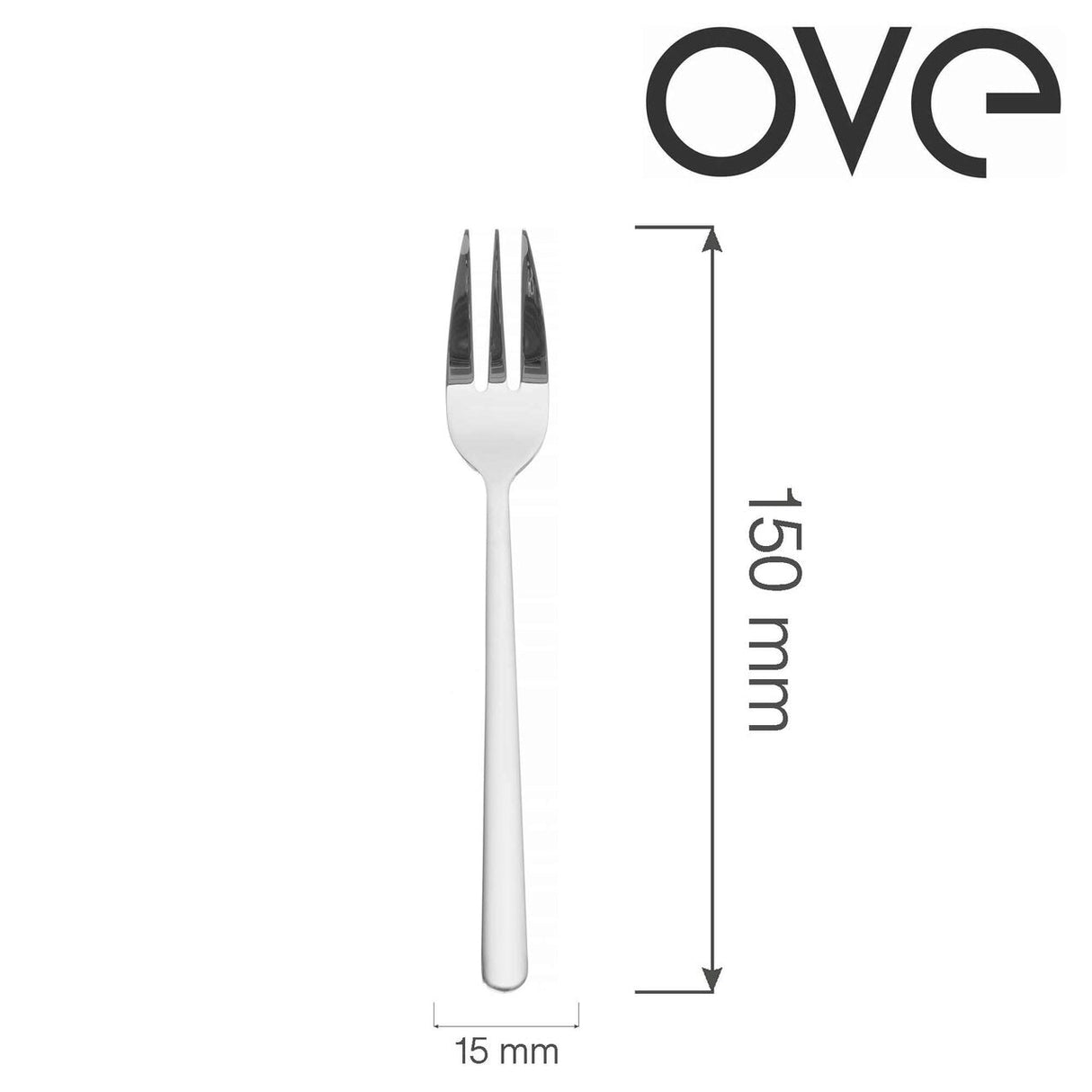 Furculiță de patiserie Adria, OVE, 150 mm