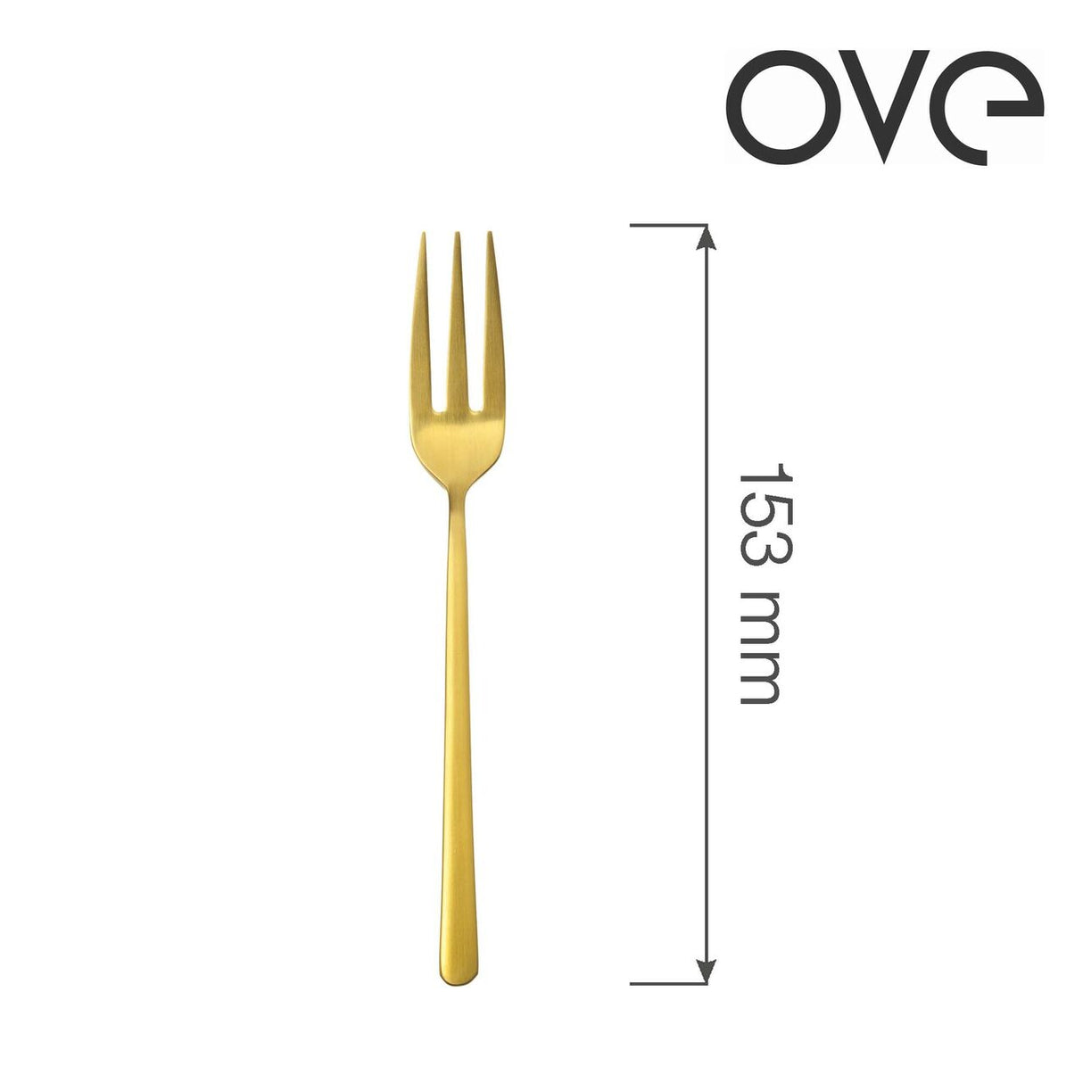 Furculiță de patiserie Amarone Gold, OVE, 153 mm