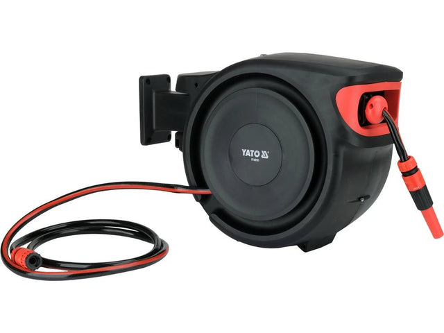 FURTUN DE APA PE TAMBUR AUTOMAT 25M Yato YT - 90101 Yato - scule electrice si unelte profesionale - BricoMart