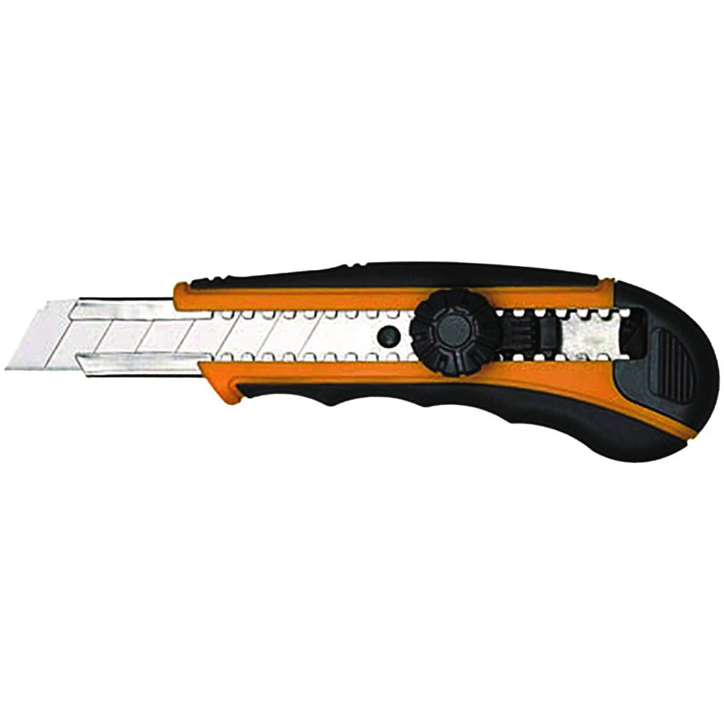 GADGET Cutter cu sina metalica, ergonomice 18mm GD Carcasa cauciucata cu forma ergonomica Suportul lamelor din metal Gadget - scule electrice si unelte profesionale - BricoMart