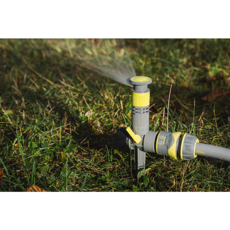 GARDEX Aspersor 360 de grade, sector ajustabil GX Potrivit pentru toate tipurile de soluri și plante Distribuția uniformă a apei pe zona irigată Rotație orizontală de 360 Gardex - scule electrice si unelte profesionale - BricoMart
