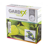 GARDEX Aspersor cu impuls MOBI cu roti, 0 - 360° GX Roti care facilitează transportul sprinklerului fără deteriorarea gazonului Rotire liberă a capului de stropire pe o raz Gardex - scule electrice si unelte profesionale - BricoMart