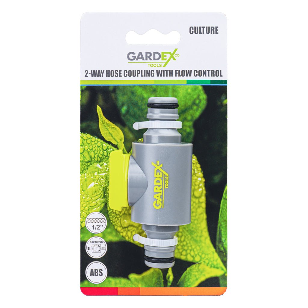 GARDEX Conector furtun 2 căi cu control al debitului CULTURE GX Gardex - scule electrice si unelte profesionale - BricoMart