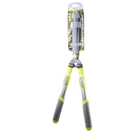 GARDEX Foarfeca pentru gard viu HS01 cu mânere telescopice GX Foarfeca pentru tufișuri cu mânere telescopice din aluminiu Lame din oțel carbon acoperite cu teflon călit Gardex - scule electrice si unelte profesionale - BricoMart