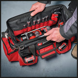 Geanta originala Einhell E - Case, maxim 30 kg, stivuibila, cu inchidere, poate fi combinata cu sistemul Einhell E - Case, depozitare si transport scule si accesorii Einhell - scule electrice si unelte profesionale - BricoMart
